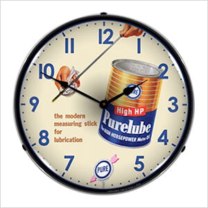 Purelube Oil Backlit Wall Clock