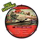 Collectable Sign and Clock Rock Island Rockets Backlit Wall Clock
