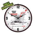 Collectable Sign and Clock Ashland Oil Backlit Wall Clock