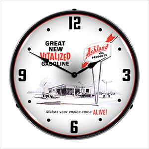 Ashland Oil Backlit Wall Clock