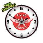 Collectable Sign and Clock Flying A Service Backlit Wall Clock