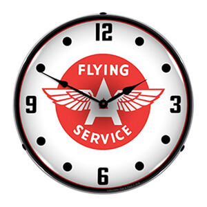 Flying A Service Backlit Wall Clock