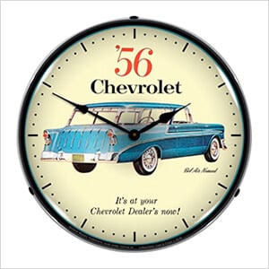 1956 Chevrolet Nomad Backlit Wall Clock