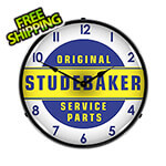 Collectable Sign and Clock Original Studebaker Service Parts Backlit Wall Clock