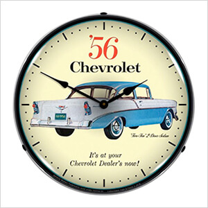 1956 Chevrolet Two Ten Backlit Wall Clock