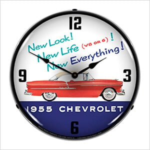 1955 Chevrolet New Look Backlit Wall Clock