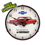 Collectable Sign and Clock 1966 Chevy II Nova Super Sport Backlit Wall Clock