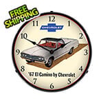 Collectable Sign and Clock 1967 Chevrolet El Camino Backlit Wall Clock