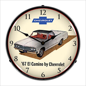 1967 Chevrolet El Camino Backlit Wall Clock