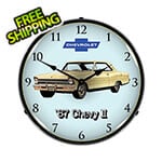 Collectable Sign and Clock 1967 Chevy II Nova Super Sport Backlit Wall Clock