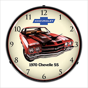 1970 SS Chevelle Backlit Wall Clock