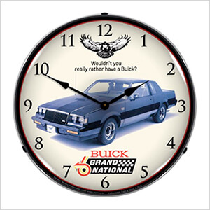 1987 Buick Grand National Backlit Wall Clock