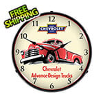 Collectable Sign and Clock 1953 Chevrolet Truck Backlit Wall Clock