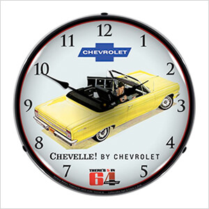 1964 Chevelle Convertible Backlit Wall Clock