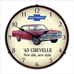 1965 Chevelle Backlit Wall Clock