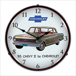 1965 Chevy II Nova Backlit Wall Clock