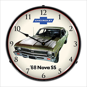 1968 Nova Super Sport Backlit Wall Clock