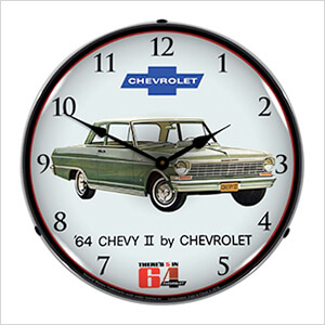 1964 Chevy II Nova Backlit Wall Clock