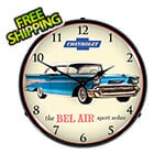 Collectable Sign and Clock 1957 Chevrolet Bel Air Backlit Wall Clock