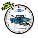Collectable Sign and Clock 1957 Chevrolet Truck Backlit Wall Clock