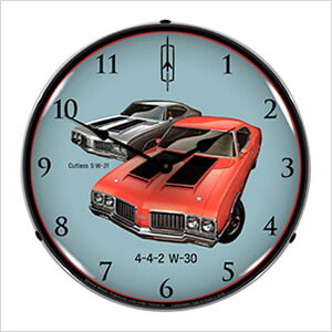 1970 442 W-30 and W-31 Backlit Wall Clock