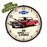 Collectable Sign and Clock 1966 Chevelle SS 396 Backlit Wall Clock