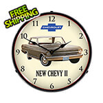 Collectable Sign and Clock 1962 Chevy II Nova Backlit Wall Clock