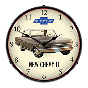 1962 Chevy II Nova Backlit Wall Clock