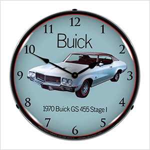1970 Buick GS 455 Stage 1 Backlit Wall Clock