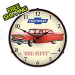 Collectable Sign and Clock 1957 Chevrolet One Fifty Backlit Wall Clock