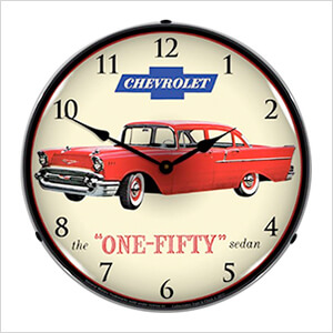 1957 Chevrolet One Fifty Backlit Wall Clock