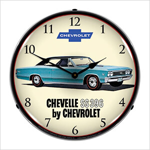 1967 Chevelle SS 396 Backlit Wall Clock