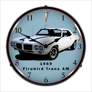 1969 Firebird Trans Am Backlit Wall Clock