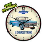 Collectable Sign and Clock 1962 Chevrolet Truck Backlit Wall Clock