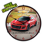 Collectable Sign and Clock 2017 Camaro ZL1 Backlit Wall Clock