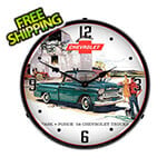 Collectable Sign and Clock 1958 Chevrolet Truck Backlit Wall Clock