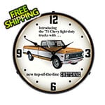 Collectable Sign and Clock 1971 Chevrolet Truck Backlit Wall Clock