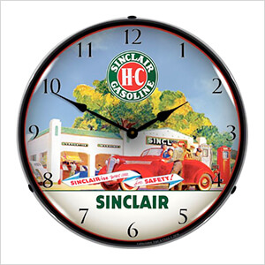 Sinclair HC Gasoline Backlit Wall Clock