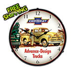 Collectable Sign and Clock 1954 Chevrolet Truck Backlit Wall Clock