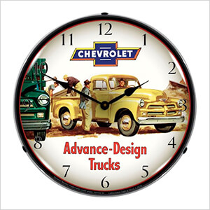 1954 Chevrolet Truck Backlit Wall Clock