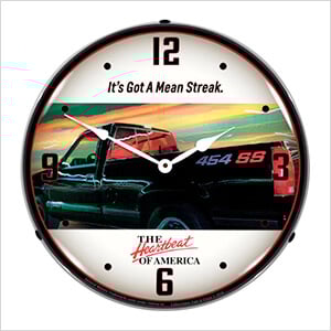 Chevrolet 454 SS Truck Backlit Wall Clock