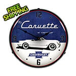 Collectable Sign and Clock 1954 Corvette Backlit Wall Clock