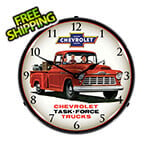 Collectable Sign and Clock 1956 Chevrolet Truck Backlit Wall Clock