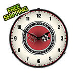Collectable Sign and Clock C3 Corvette 68-82 Backlit Wall Clock