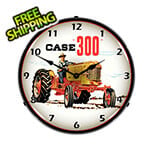 Collectable Sign and Clock Case 300 Tractor Backlit Wall Clock