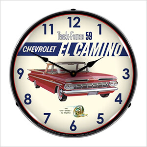 1959 El Camino Backlit Wall Clock