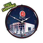 Collectable Sign and Clock Marathon Gas Backlit Wall Clock