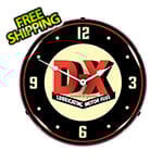 Collectable Sign and Clock DX Lubricating Motor Fuel Backlit Wall Clock