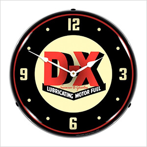 DX Lubricating Motor Fuel Backlit Wall Clock