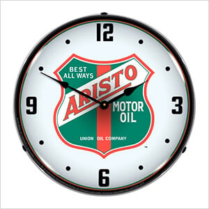 Arista Motor Oil Backlit Wall Clock